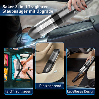 Saker 3-in-1 Tragbarer Staubsauger