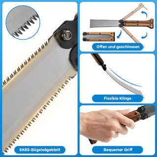 SAKER® Tragbare Klappbare Doppelseitige Säge