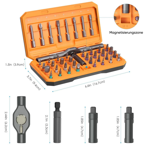 Saker 42-teiliges magnetisches Schraubendreher-Set