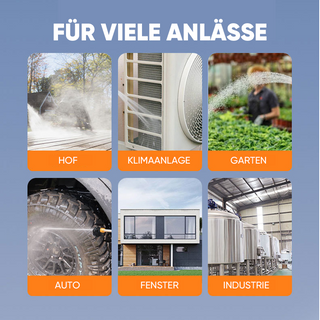 6-in-1-Sprühdüse Autowaschwasserpistole