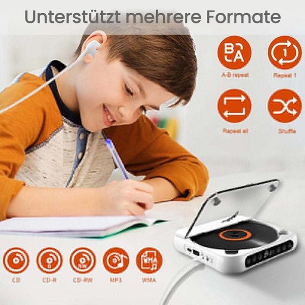 Saker Tragbarer Bluetooth-CD-Player