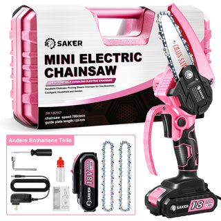 Saker 4/6 Zoll Mini Kettensäge Akku Einhandsäge