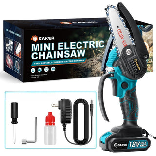 Saker 4 Zoll 18V Mini Kettensäge Akku Einhand Elektrokettensäge