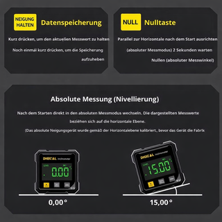 Saker® Digitaler Laser-Winkelmesser