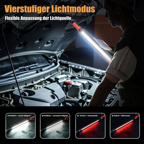 Saker® Magnetische wiederaufladbare LED-Arbeitsleuchte