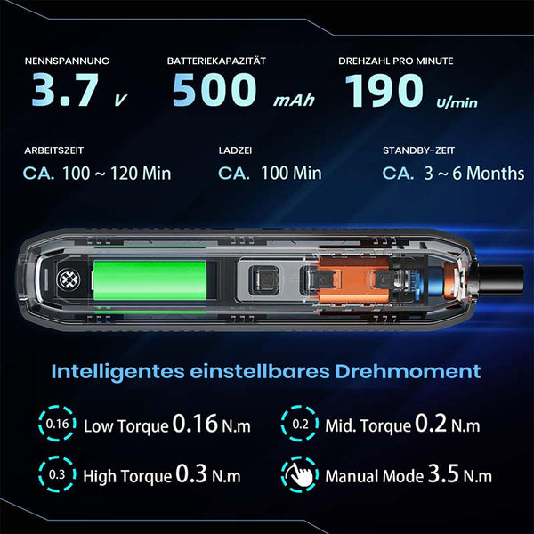 Saker 180-in-1 Präzisions-Elektroschraubendreher-Set