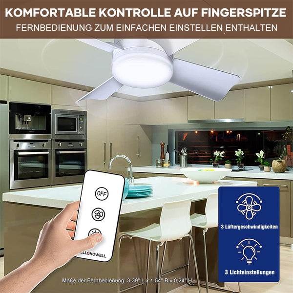 Saker Deckenventilator mit Licht
