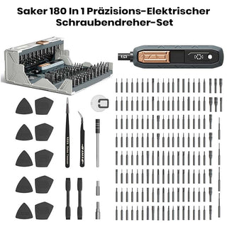 Saker 180-in-1 Präzisions-Elektroschraubendreher-Set