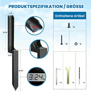 Saker Zaunpfosten-Reparaturset (2 Stück)