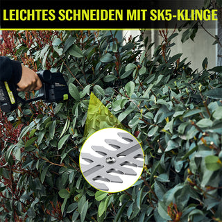 Saker 2-in-1-Gras- und Heckenschere mit Akku