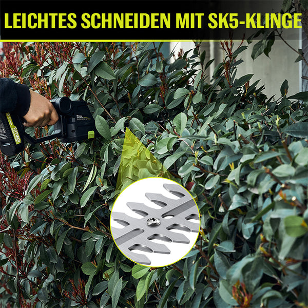 Saker 2-in-1-Gras- und Heckenschere mit Akku