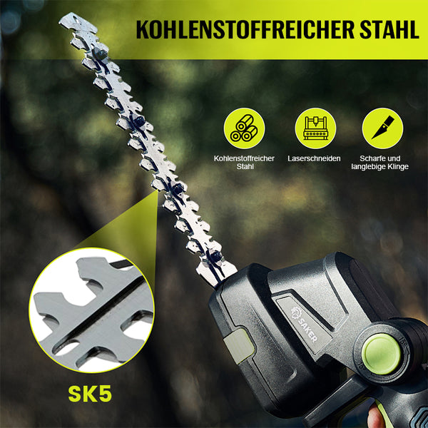 Saker 2-in-1-Gras- und Heckenschere mit Akku