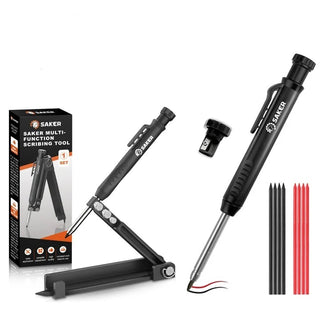 Saker Multifunktionales Anreißwerkzeug DIY Anreißlehre mit Tieflochstift