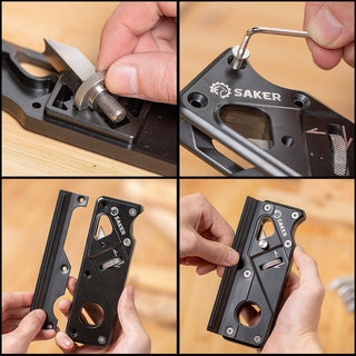 Saker Holzbearbeitungskanten Eckenhobel Set