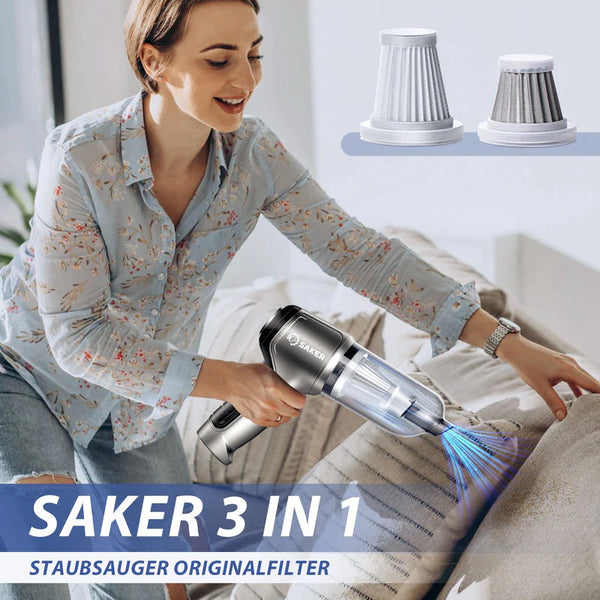 Saker Auto Staubsauger Akku für Zuhause