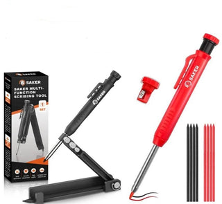 Saker Multifunktionales Anreißwerkzeug DIY Anreißlehre mit Tieflochstift