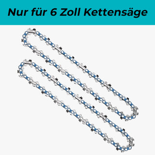 2* Ersatzketten für 6 Zoll Einhand Kettensäge Mit Akku, nicht für 4 Zoll
