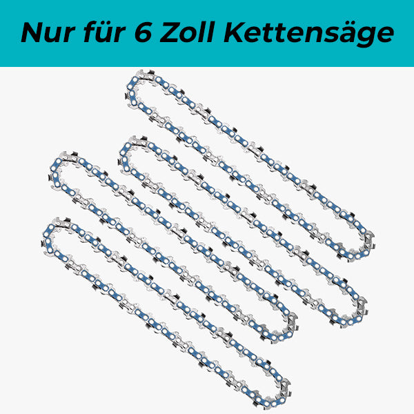4* Ersatzketten für 6 Zoll Einhand Kettensäge Mit Akku, nicht für 4 Zoll