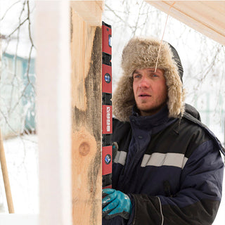 Saker 70cm Magnetische Flexible Wasserwaage mit 4 Libellen 5 Gelenke