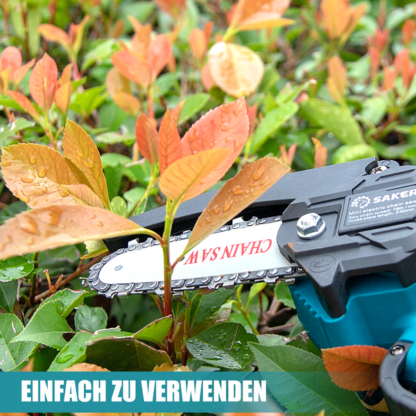 Saker 4 Zoll Kleine Kettensäge Akku 18V für das Trimmen