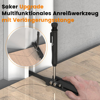 Saker Multifunktionales Anreißwerkzeug DIY Anreißlehre mit Tieflochstift