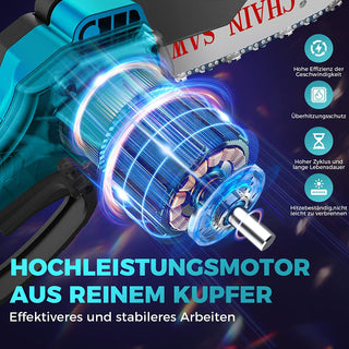 Saker 6 Zoll Mini Kettensäge 18v mit reiner Kupfermotor
