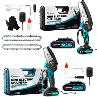 Saker 4/6 Zoll Mini Kettensäge Akku Einhandsäge