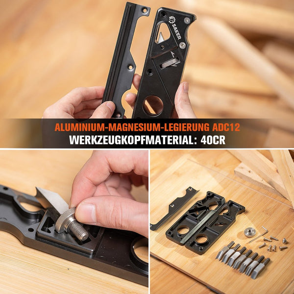 Saker Holzbearbeitungskanten Eckenhobel Set